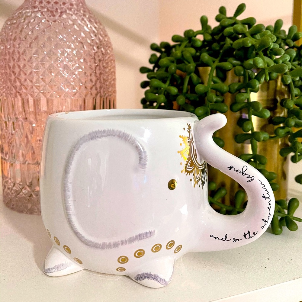 Elephant “and so the adventure begins” Mug